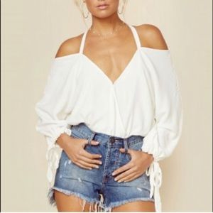 NWOT For Love & Lemons Buenos Noches Bodysuit XS